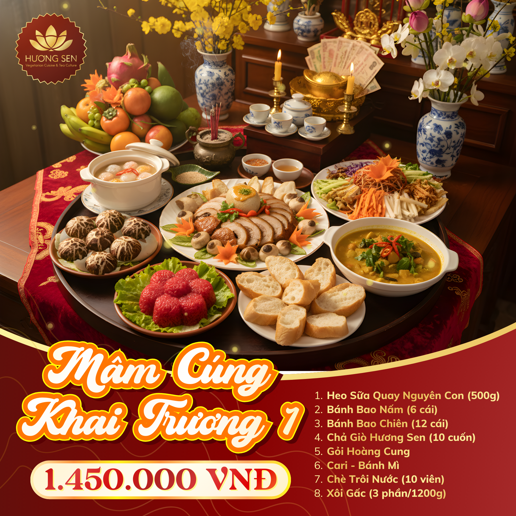 Mâm cúng khai trương 1