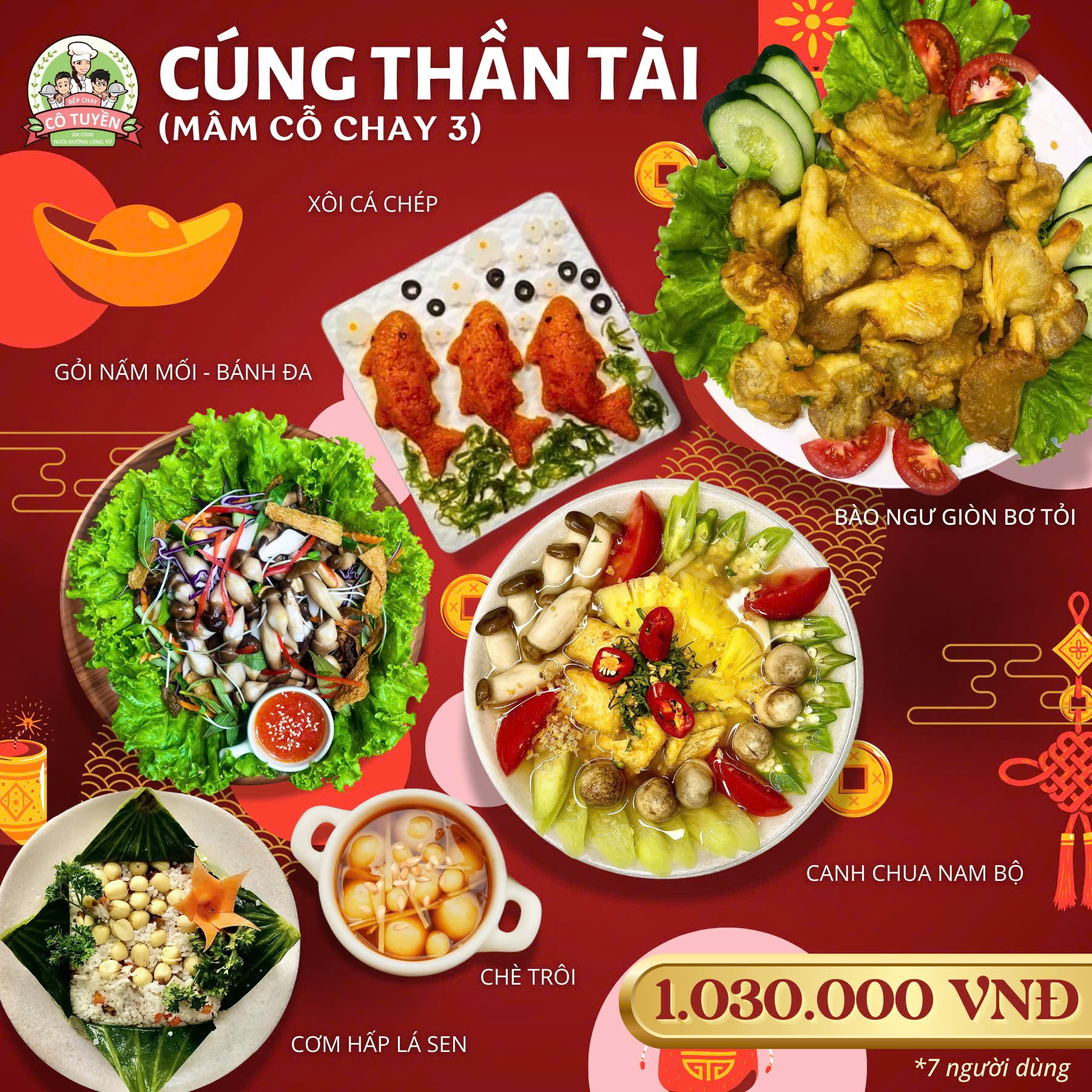 Mâm cúng Thần Tài 3
