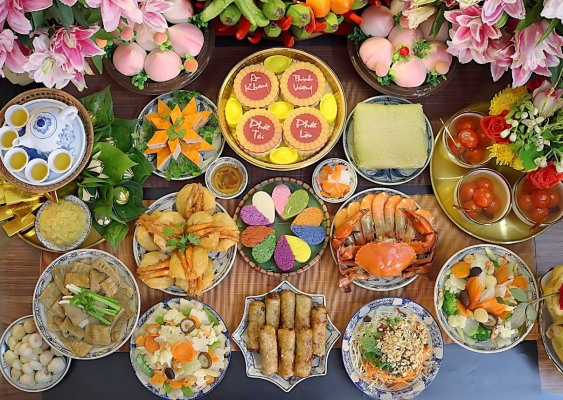 sự khác biệt giữa cỗ chay và cỗ mặn