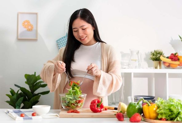 thực đơn chay cho bà bầu