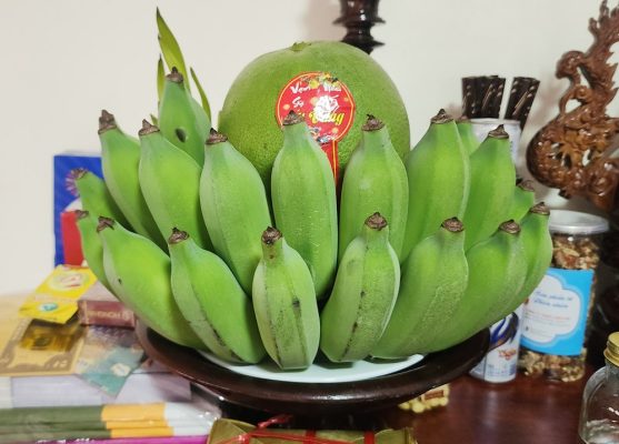 mâm cúng chay ngũ quả
