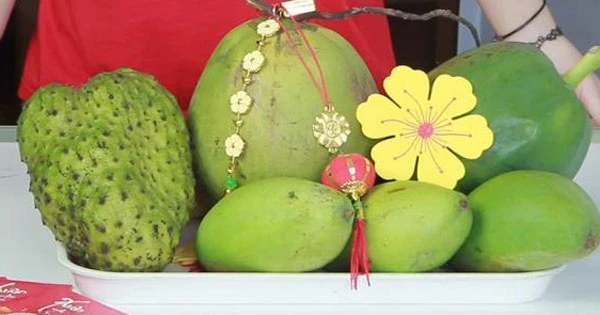 mâm cúng chay ngũ quả